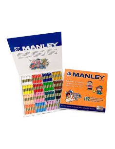 Lapices Cera Manley School Pack De 192 Unidades Colores Surtidos 16 X Color 2