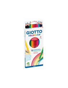 Lapices De Colores Giotto Colors 3.0 Mina 3 Mm Caja De 12 Colores Surtidos 2