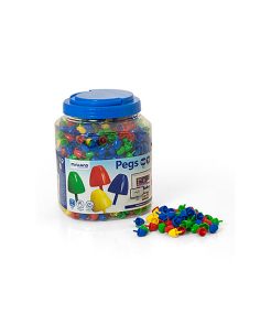 Juego Miniland Pegs Bote De 1300 Piezas De 15 Mm 2
