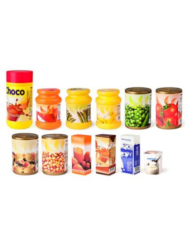 Juego Miniland Alimentos Envasados 12 Piezas