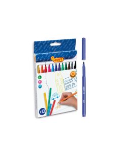 Rotulador Jovi Slim Caja De 12 Unidades Colores Surtidos 2