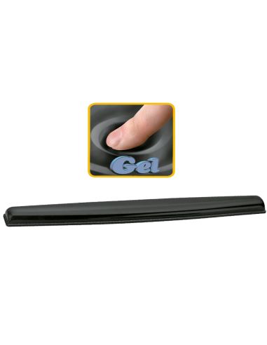 Reposamuñecas De Gel Fellowes Para Teclado Color Negro 471X59X16 Mm