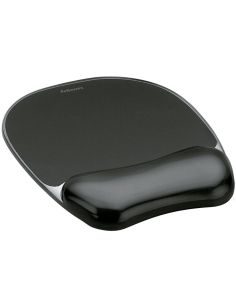Alfombrilla Para Raton Fellowes Negra Con Reposamuñeca De Gel 2