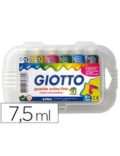 Tempera Giotto 7,5 Ml Estuche 6 Colores Surtidos