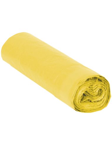 Bolsa Basura Industrial Amarilla 85X105Cm Galga 110 Rollo De 10 Unidades