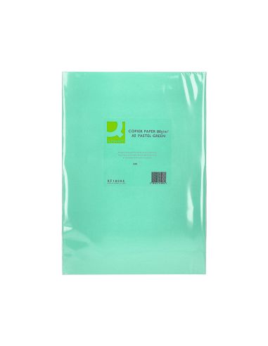 Papel Color Q-Connect Din A3 80Gr Verde Paquete De 500 Hojas