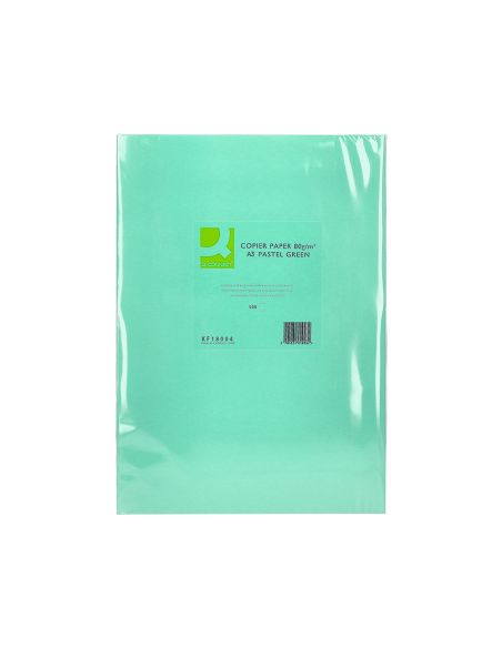Papel Color Q-Connect Din A3 80Gr Verde Paquete De 500 Hojas