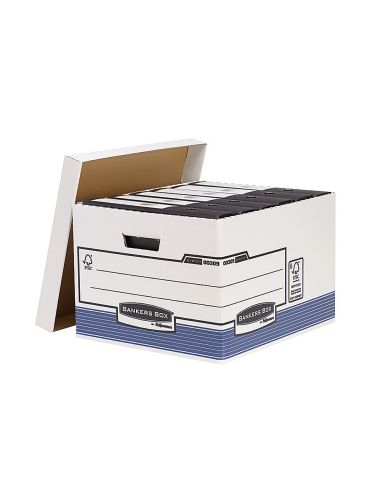Cajon Fellowes Carton Reciclado Para Almacenamiento De Archivo Capacidad 4 Cajas De Archivo Tamaño Folio