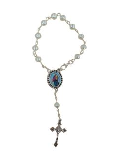 Rosario decena  simil perla caracola maria auxiliadora