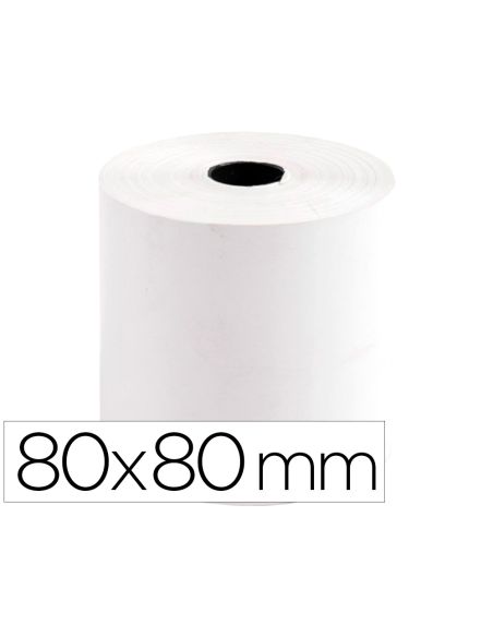 Rollo Sumadora Termico Q-Connect 80 Mm Ancho X 80 Mm Diametro Sin Bisfenol A