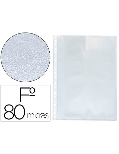 Funda Multitaladro Q-Connect Folio 80 Mc Piel De Naranja Caja De 100 Unidades