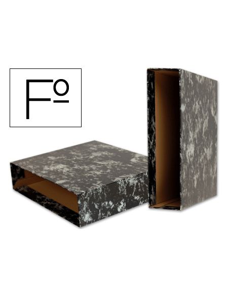 Caja Archivador Liderpapel Classic Blue Folio Negra