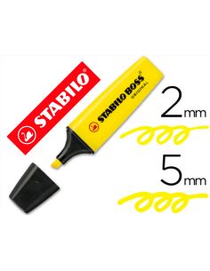 Rotulador Amarillo Stabilo Boss Fluorescente 70