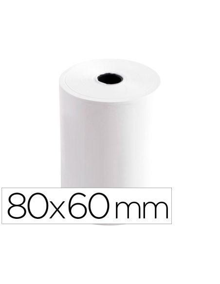 Rollo Sumadora Termico Q-Connect 80 Mm Ancho X 60 Mm Diametro Sin Bisfenol A