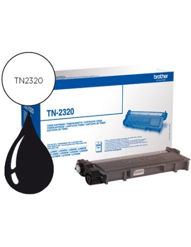 Toner Brother Tn-2320 Dcpl2520Dw Dcpl2540Dn Mfcl2700Dw Mfcl2720Dw Mfcl2740Dw Negro 2600 Pag