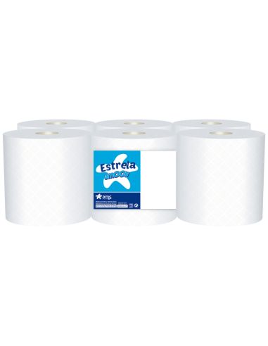 Papel Secamanos Amoos 2 Capas 192 Mm X 130 Mt Paquete De 6 Rollos
