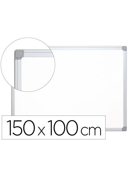 Pizarra Blanca Q-Connect Lacada Magnetica Marco De Aluminio 150X100 Cm