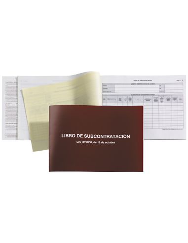 Libro Miquelrius Subcontratacion Folio Natural Juego De 10 Hojas Autocopiativas