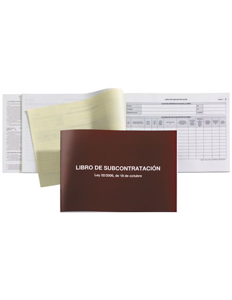 Libro Miquelrius Subcontratacion Folio Natural Juego De 10 Hojas Autocopiativas