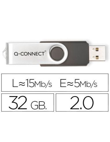 Memoria Usb Q-Connect Flash 32 Gb 2.0|Libreriasalesiana