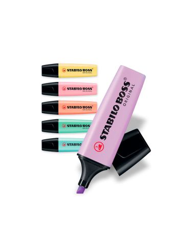 Rotulador Stabilo Boss Pastel Fluorescente 70 Estuche De 6 Unidades Surtidas