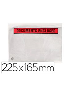 Sobre Autoadhesivo Q-Connect Portadocumentos 225X165 Mm Sin Ventana Paquete De 100 Unidades