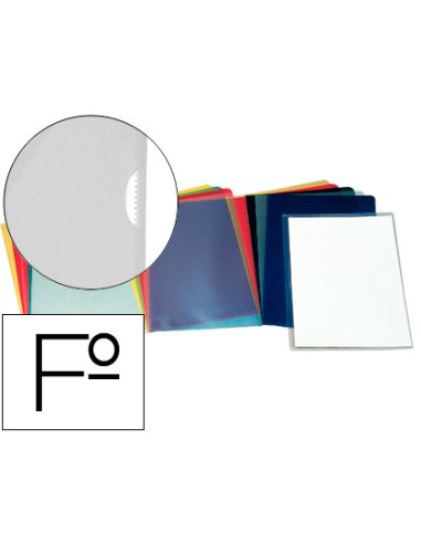 Carpeta Esselte Dossier Uñero Plastico Folio Transparente 110 Micras
