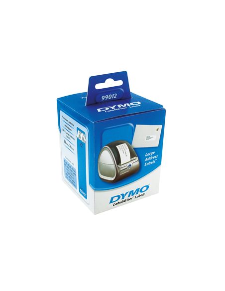 Etiqueta Adhesiva Dymo 99012 -Tamaño 89X36 Mm Para Impresora 400 260 Etiquetas Uso Direcciones Papel C/2