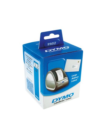Etiqueta Adhesiva Dymo 99012 -Tamaño 89X36 Mm Para Impresora 400 260 Etiquetas Uso Direcciones Papel C/2