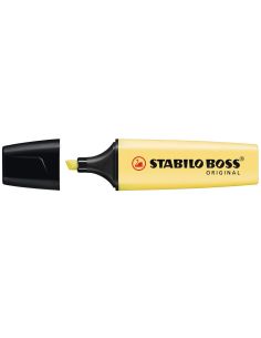 Rotulador Amarillo Cremoso Stabilo Boss Pastel Fluorescente 70 2