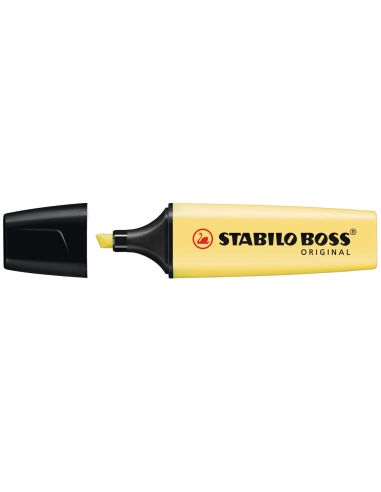 Rotulador Amarillo Cremoso Stabilo Boss Pastel Fluorescente 70