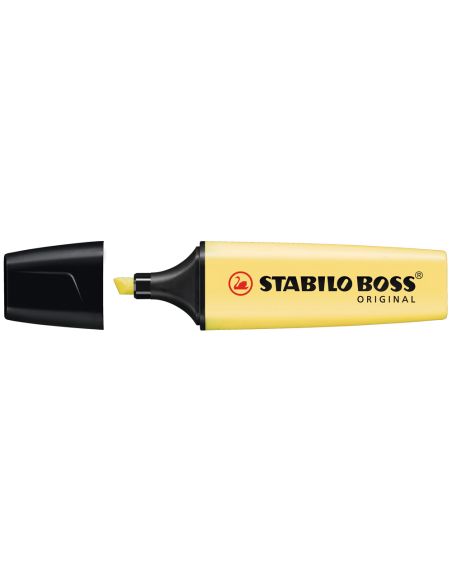 Rotulador Amarillo Cremoso Stabilo Boss Pastel Fluorescente 70