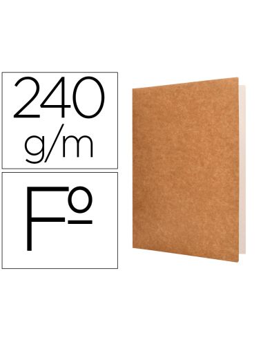 Subcarpeta Liderpapel Folio Kraft Interior Blanco 240G/M2