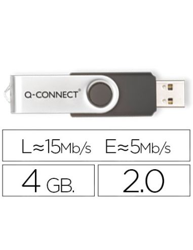 Memoria Usb Q-Connect Flash 4 Gb 2.0