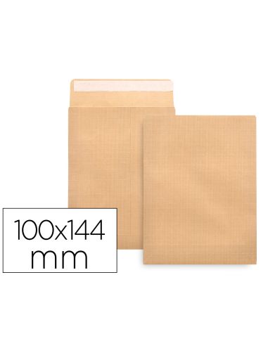 Sobre Liderpapel Bolsa N.1 Kraft Salarios 100X145 Mm Tira Silicona Caja De 1000 Unidades