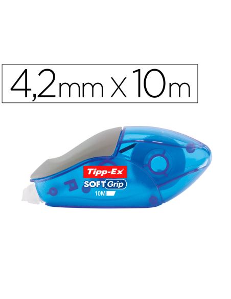Corrector Tipp-Ex Cinta Soft Grip 4,2 Mm X 10 Mt