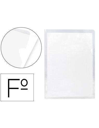 Carpeta Dossier Uñero Plastico Q-Connect 180 Mc Folio Transparente