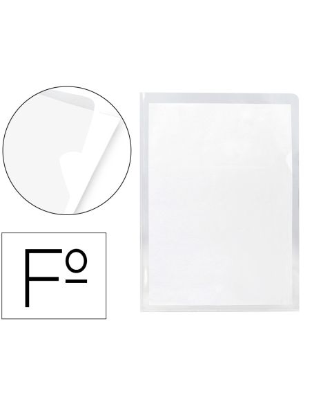 Carpeta Dossier Uñero Plastico Q-Connect 180 Mc Folio Transparente