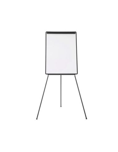 Pizarra Blanca Q-Connect Con Tripode 100X70 Cm Para Convenciones Superficie Laminada Marco Negro