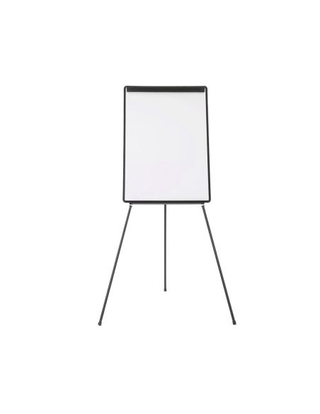 Pizarra Blanca Q-Connect Con Tripode 100X70 Cm Para Convenciones Superficie Laminada Marco Negro