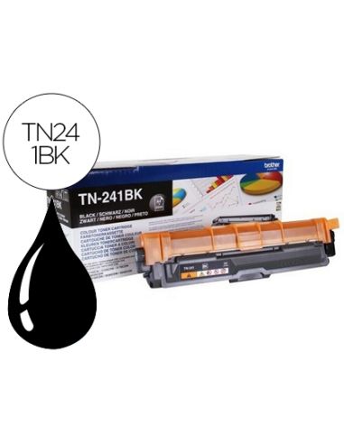 Toner Brother Tn-241Bk Hl3140 Hl3170 Hl3150 Dcp9020 Mfc9140 Mfc9330 Mfc9340 Negro 2500 Pag