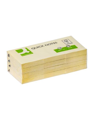 Bloc De Notas Adhesivas Quita Y Pon Q-Connect 38X51 Mm Con 100 Hojas