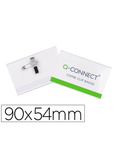 Identificador Con Pinza E Imperdible Q-Connect Kf01567 54X90 Mm