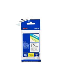 Cinta Brother Tze-231 Blanco-Negro 12Mm Longitud 8 Mt 2