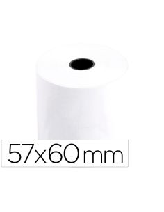 Rollo Sumadora Termico Q-Connect 57 Mm Ancho X 60 Mm Diametro Sin Bisfenol A