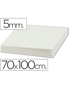 Carton Pluma Liderpapel Blanco Doble Cara 70X100Cm Espesor 5Mm