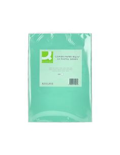 Papel Color Q-Connect Din A4 80 Gr Verde Paquete De 500 Hojas 2