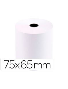 Rollo Sumadora Q-Connect Electro 75 Mm Ancho X 65 Mm Diametro Sin Bisfenol A