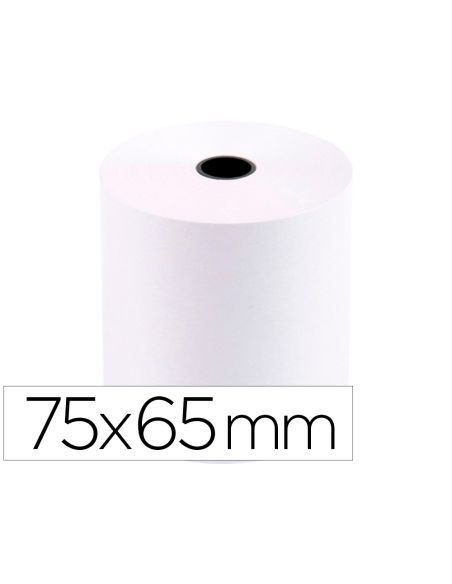 Rollo Sumadora Q-Connect Electro 75 Mm Ancho X 65 Mm Diametro Sin Bisfenol A