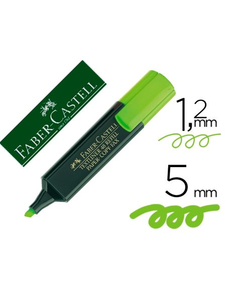 Rotulador Verde Faber Castell Fluorescente Textliner 48